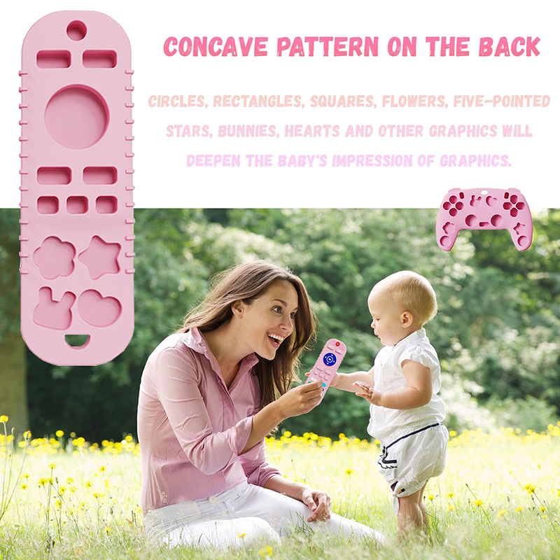 【Innovative design】Silicone Baby Teething Toys BPA Free TV Remote Control Shape Teething Toys Chew Relief Soothe Babies Gums for Babies Toddlers. 