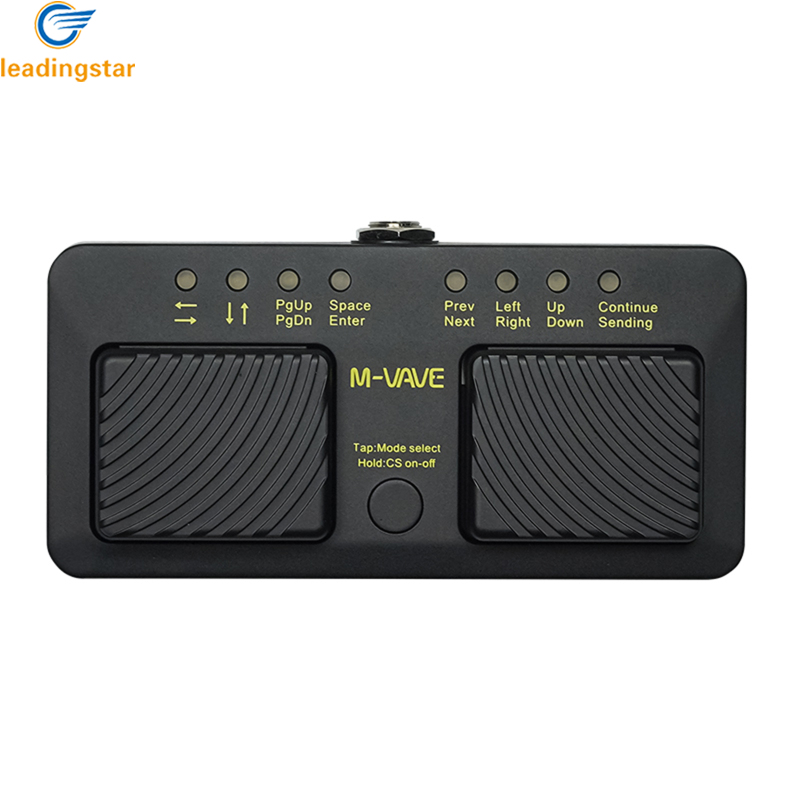 LeadingStar Fast Delivery Wireless Music Page Turner Rechargeable Wireless Page Turner Foot Pedal Plastics Instrument Accessory For Guitar Piano Other Instruments