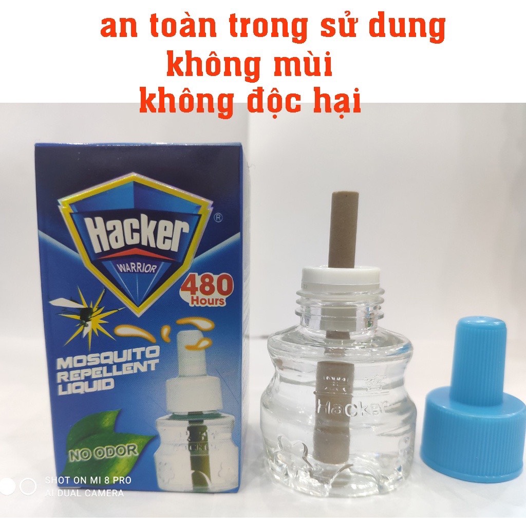 Máy đuổi muỗi HACKER loại 1 xông tinh dầu hacker 480h