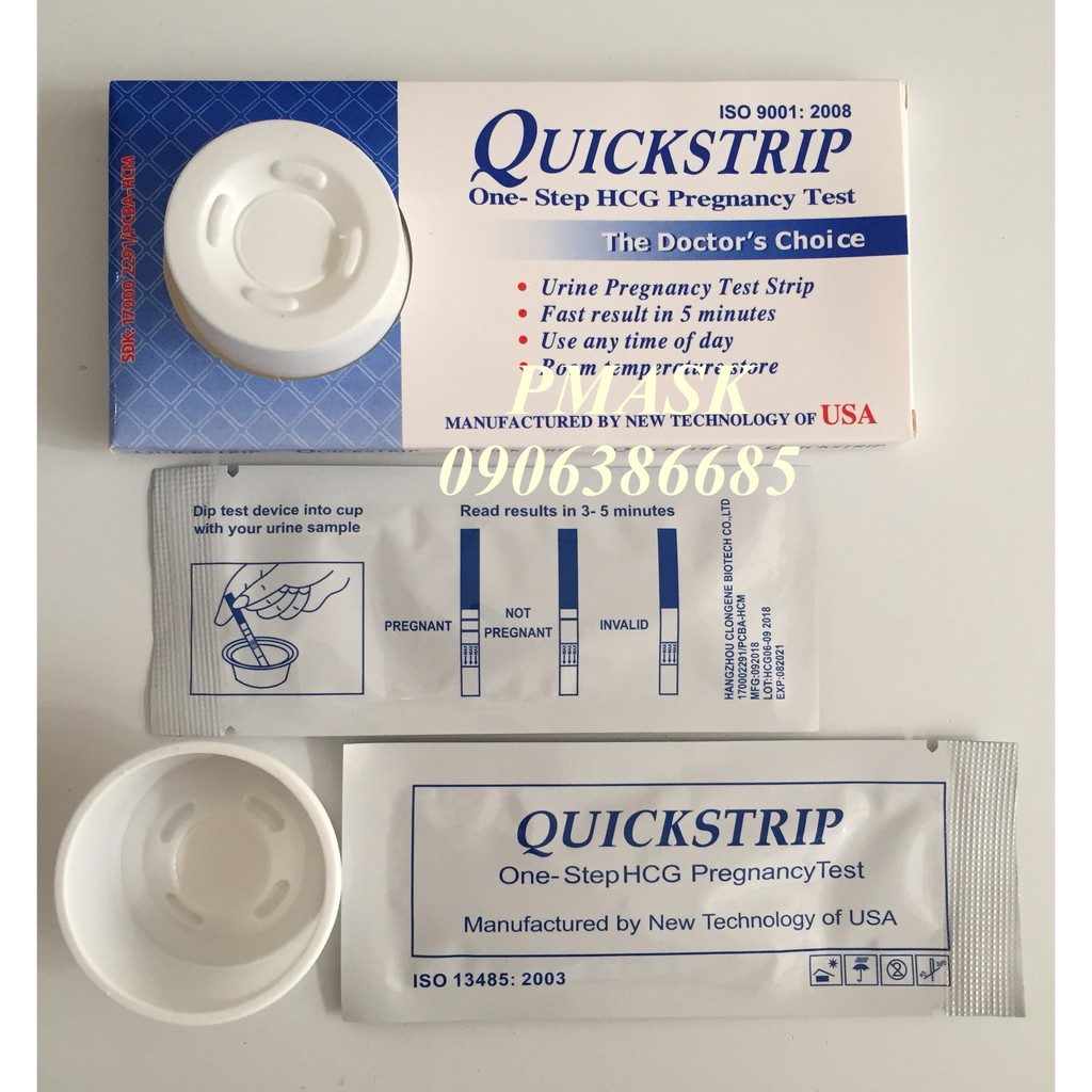 Combo 20 Que thử rụng trứng + 10 Que thử thai QuickStrip ( Que rụng trứng xếp gọn tiết kiệm phí ship )