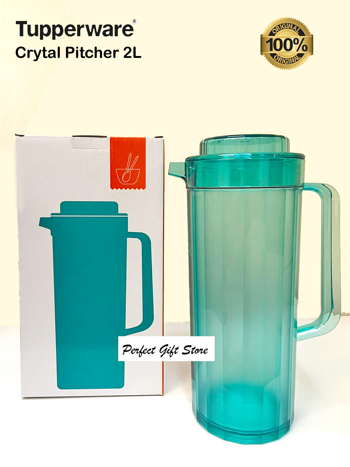 Original Tupperware Crystal Pitcher 2L each Lazada PH