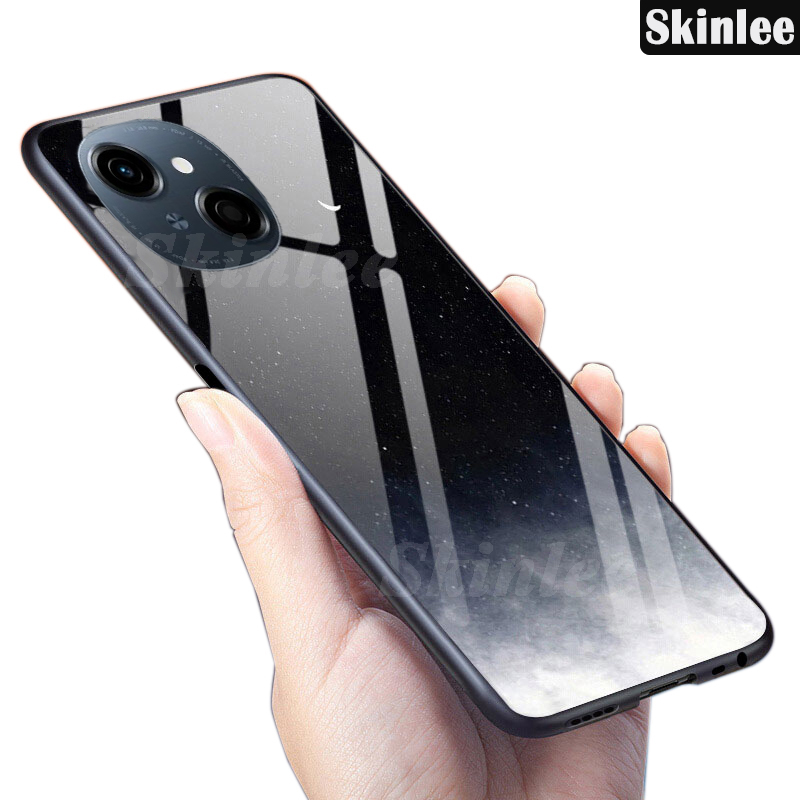 Phone case For Tecno Spark Go 1 1S 2025 Back cover Tempered Glass Cover Starry Sky Mirror Couple Design cover For Tecno POP 9 Cover cases. 