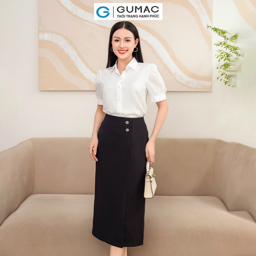 [4.4 - 6.4 |Voucher 10-12%] Chân váy đính nút VD11052 thời trang GUMAC