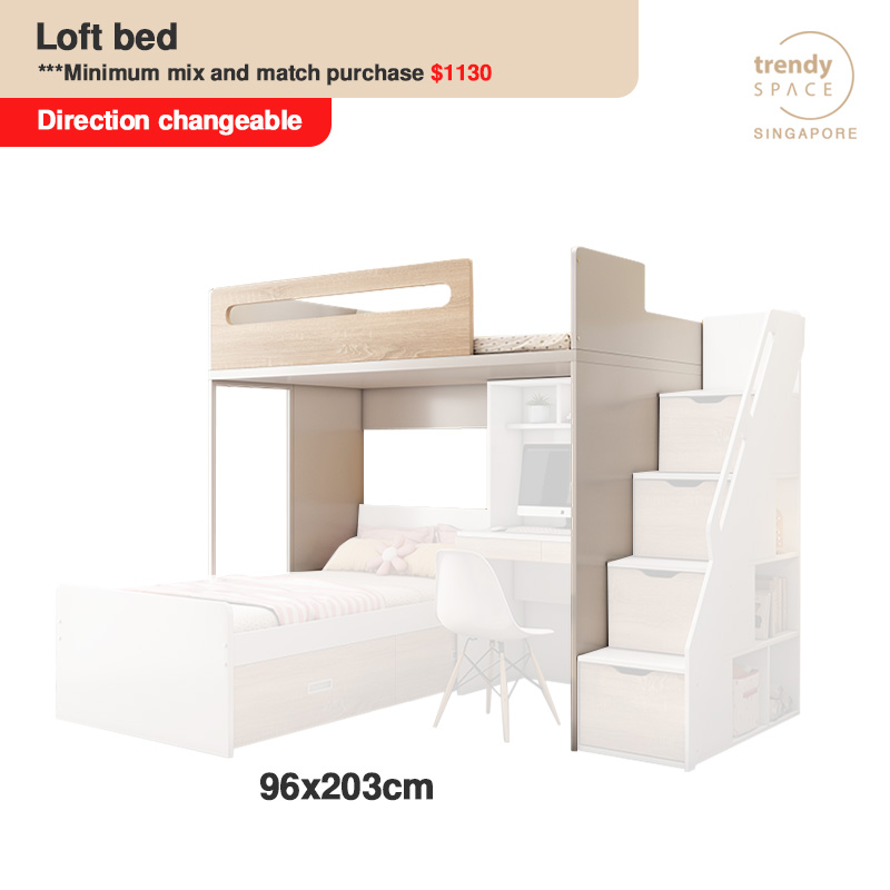 [SG Seller] Loft bed Modular bunk bed Kids bunk bed Double decker