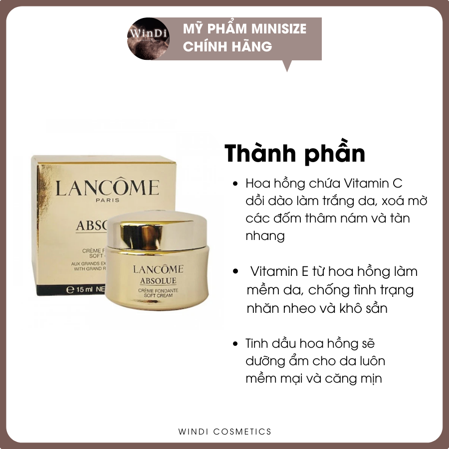 Kem dưỡng Lancome Absolue Creme mini 5ml