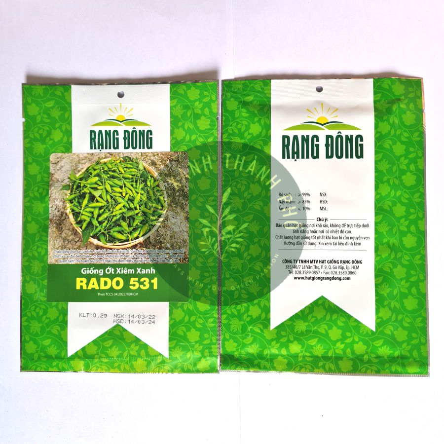 [GIAO HÀNG 2 GIỜ] Hạt giống Ớt Xiêm 0,2g
