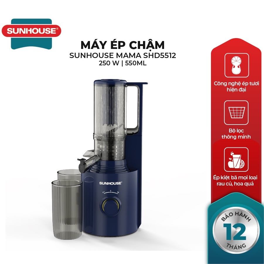 Máy ép chậm SUNHOUSE SHD5512
