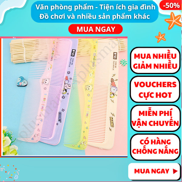 Combo 2 lược chải tóc mẫu đẹp răng to và răng nhỏ họa tiết màu sắc cực đẹp giá rẻ ✓Lược tạo kiểu tóc ✓Lược chải tóc ✓Lược chải tóc ✓Lược chải đa năng ✓ Aplusmart