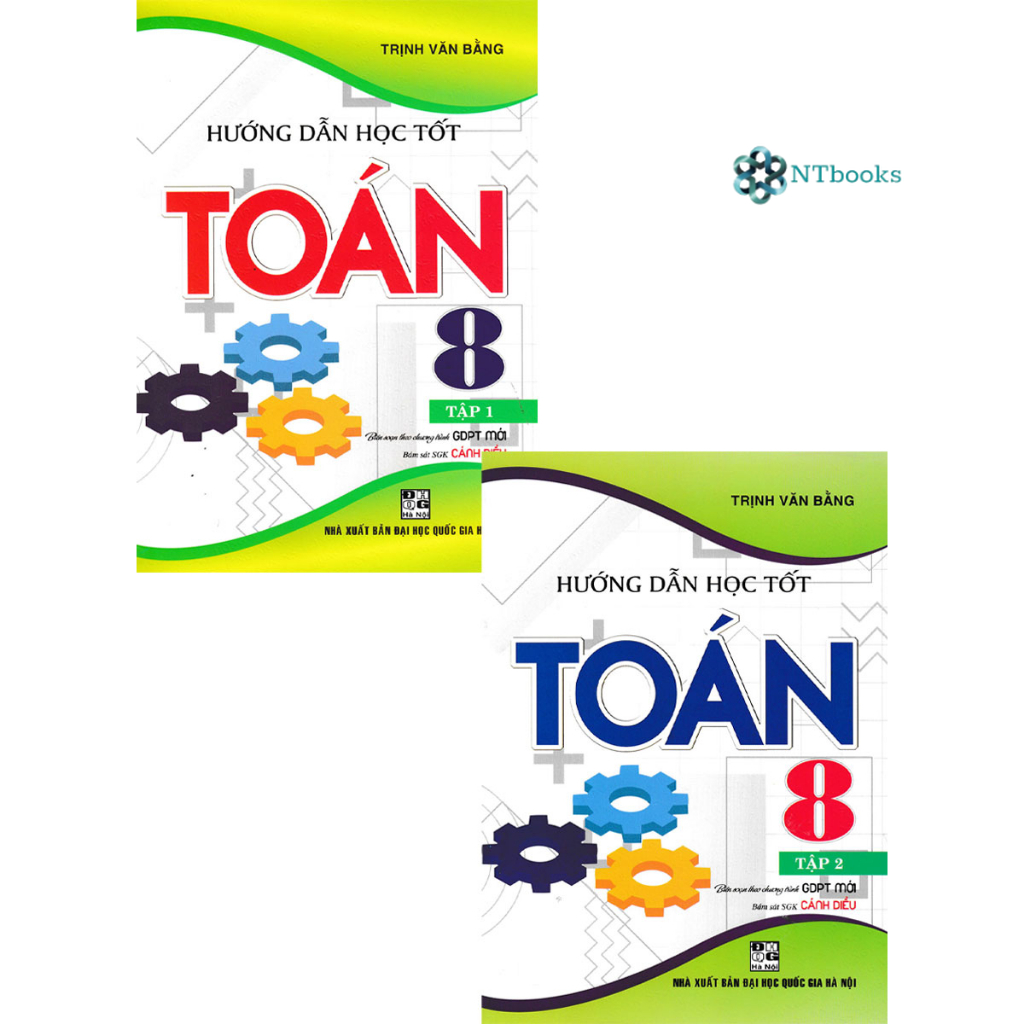 Sách - combo hướng dẫn học tốt toán lớp 8 - tập 1 + tập 2 - ntbooks