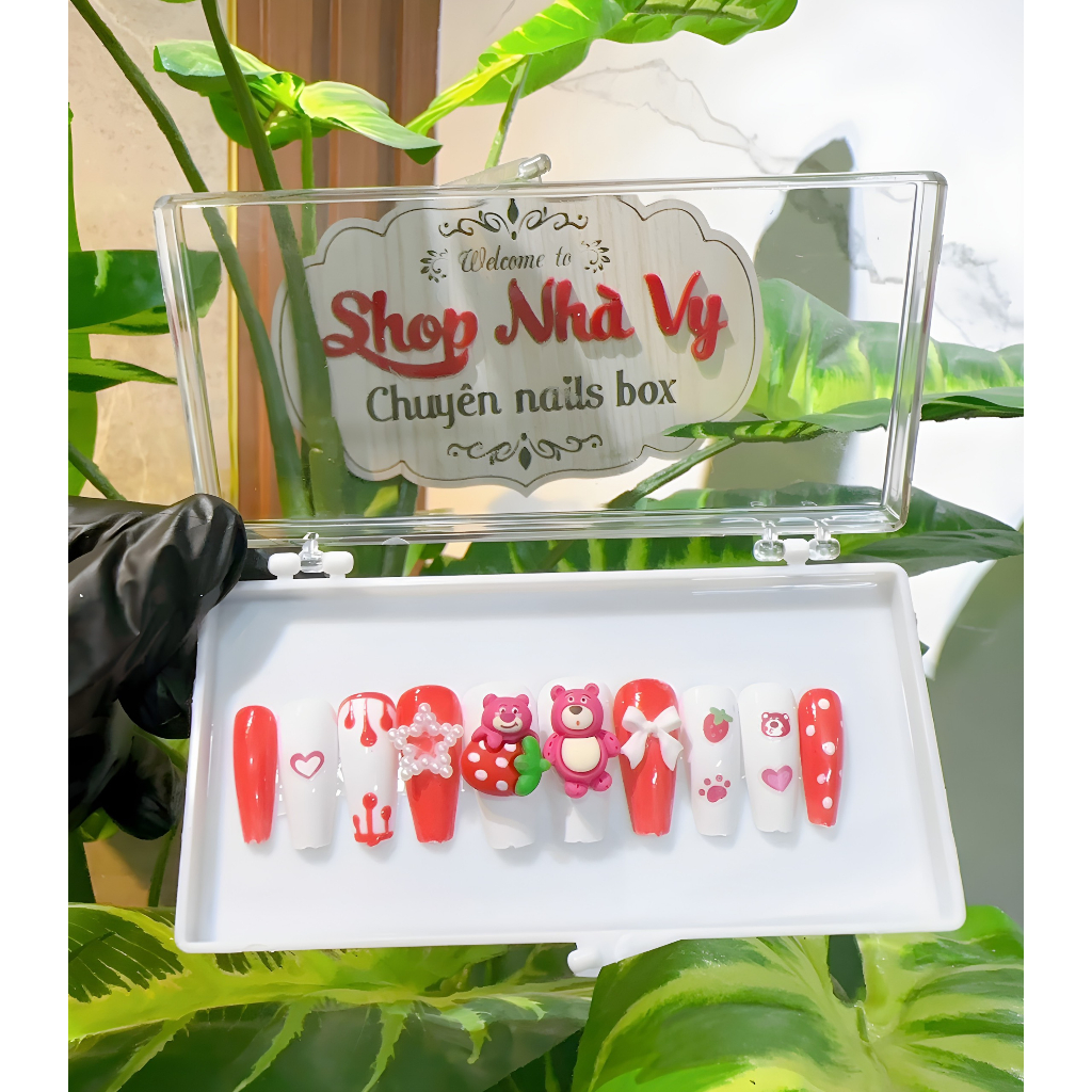 Nails thiết kế 24 móng kiểu dễ thương mã 379