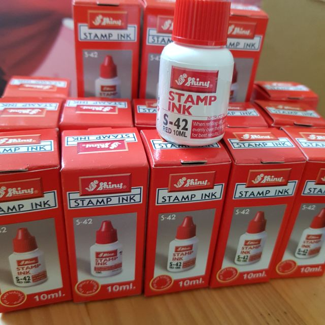 Mực dấu Shiny Đỏ S-42, 10ml