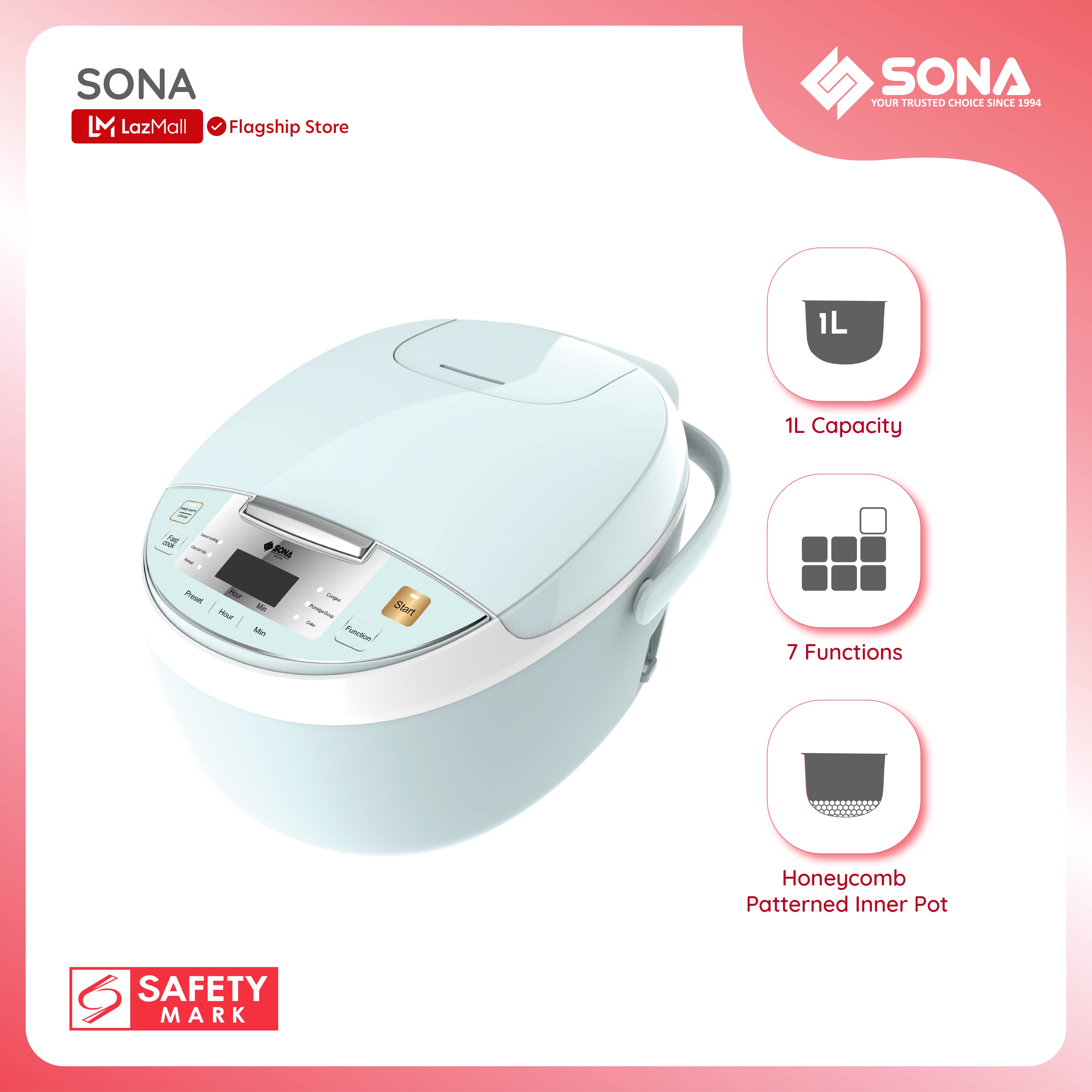 sona rice cooker manual