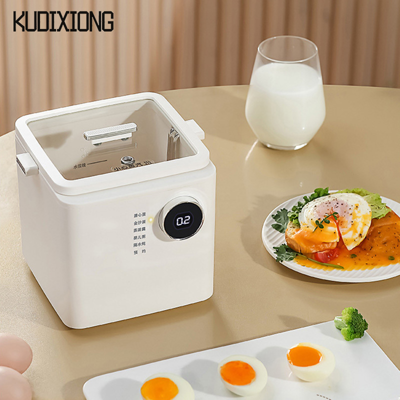 KUDIXIONG Egg cooker egg steamer mini breakfast machine reservation intelligent automatic power off