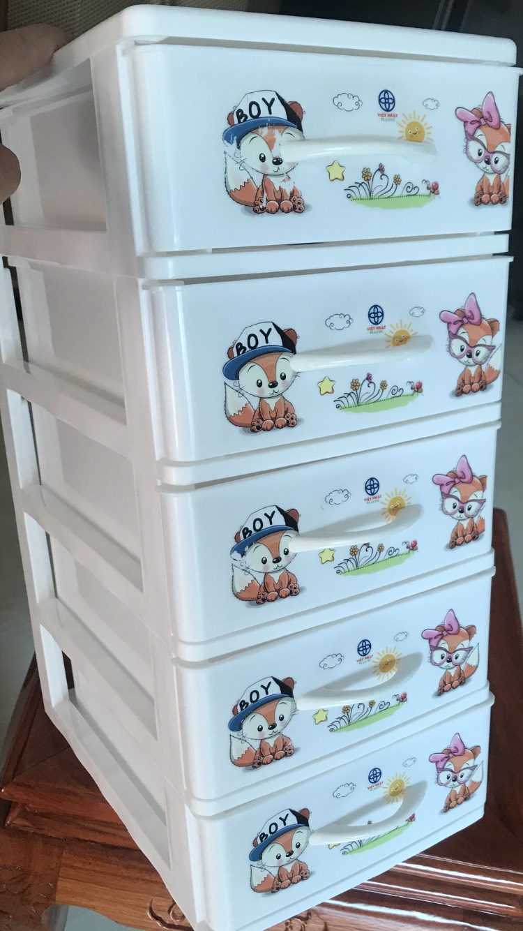 Plastic cabinets 3-4-4-6 floors white