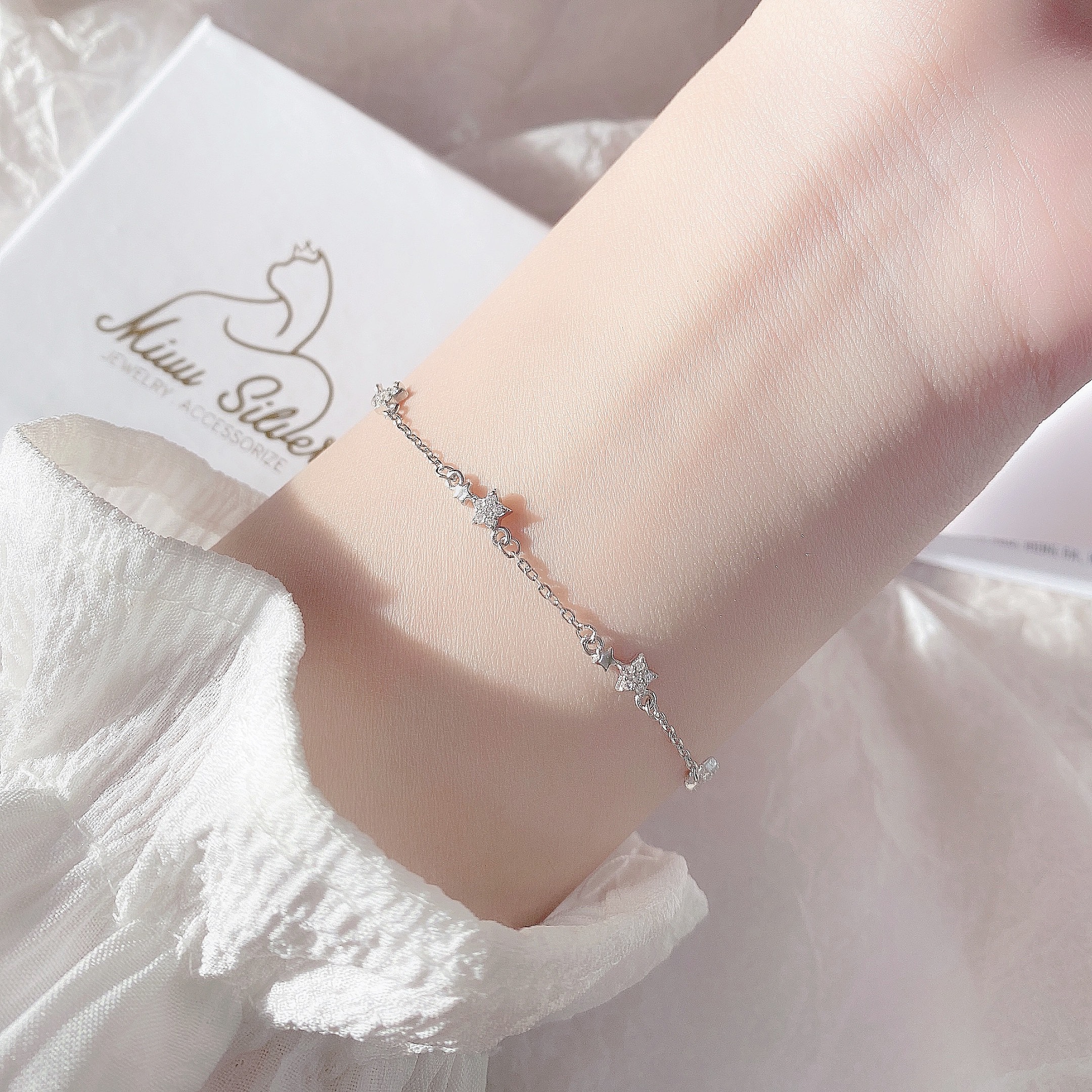 Lắc tay bạc 925 Comedy Bracelet Miuu Silver