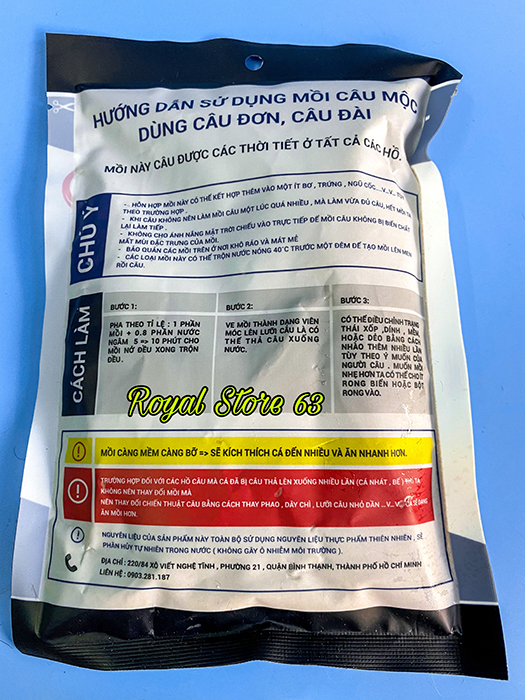 Mồi cám câu cá Mộc Đen Cám Nền (200gram)