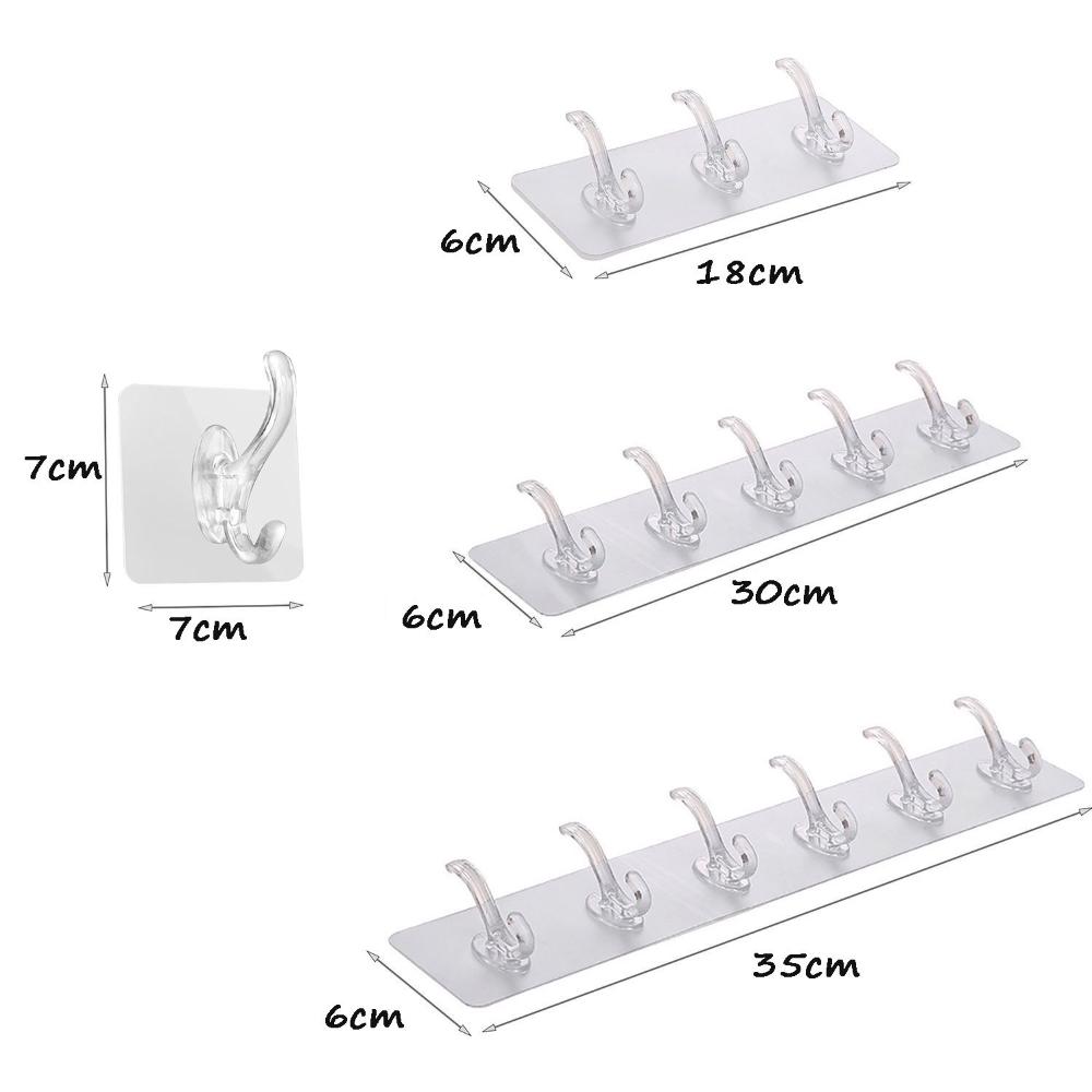 /3/5/6%20Row%20Practical%20Autohesion%20for%20Bathroom,Kitchen%20Traceless%20Key%20Holder%20Wall%20Hooks%20Clothes%20Hanger%20Storage%20Rack%20-%20Image%203