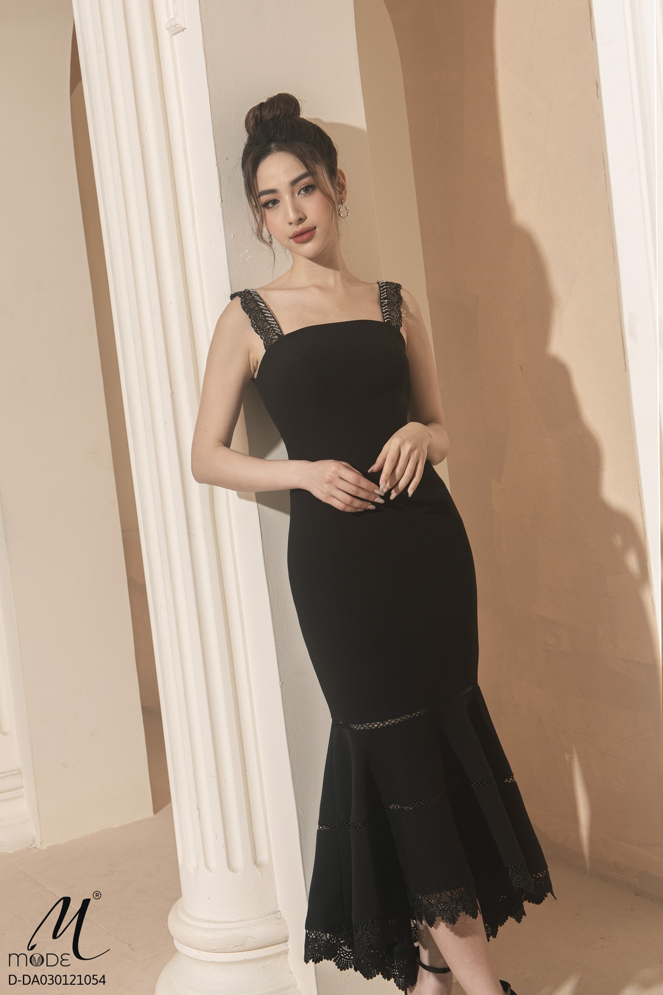 Đầm hai dây đuôi cá MMOUTFIT CAO CẤP CHUẨN FORM