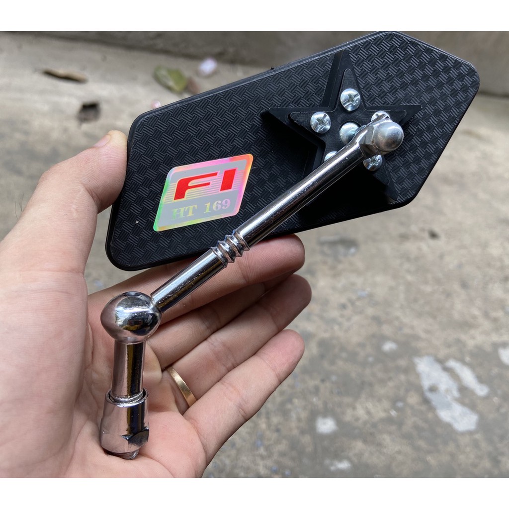 Gương chiếu hậu xe máy 5 cạnh hình sao