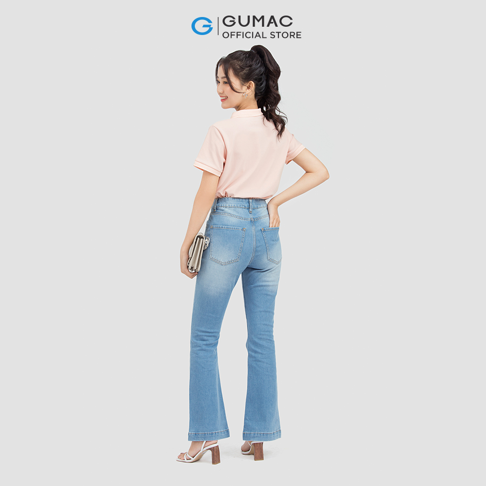 [15 - 17.5 | TẶNG QUÀ đơn từ 499K] Áo polo nữ GUMAC ATC06013 phối bo