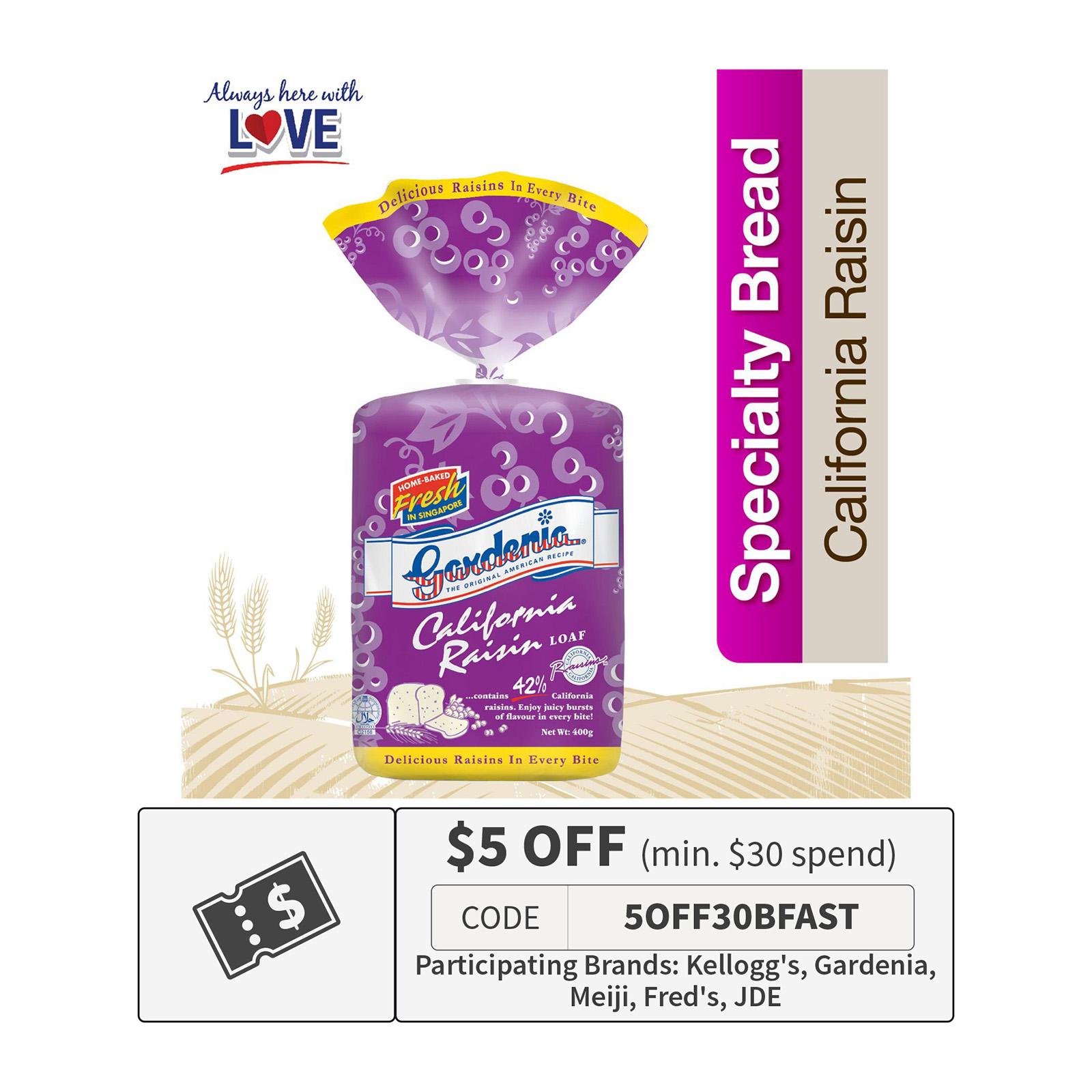 Gardenia California Raisin Loaf Lazada Singapore