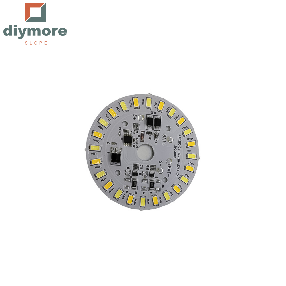 Diymore Đèn LED Năng Lượng Mặt Trời Hai Màu 3.2V 3.7V Hình Tròn Dốc Đèn Trần Năng Lượng Mặt Trời 12W Tấm Điều Khiển Từ Xa Cho Đèn Sân Năng Lượng Mặt Trời