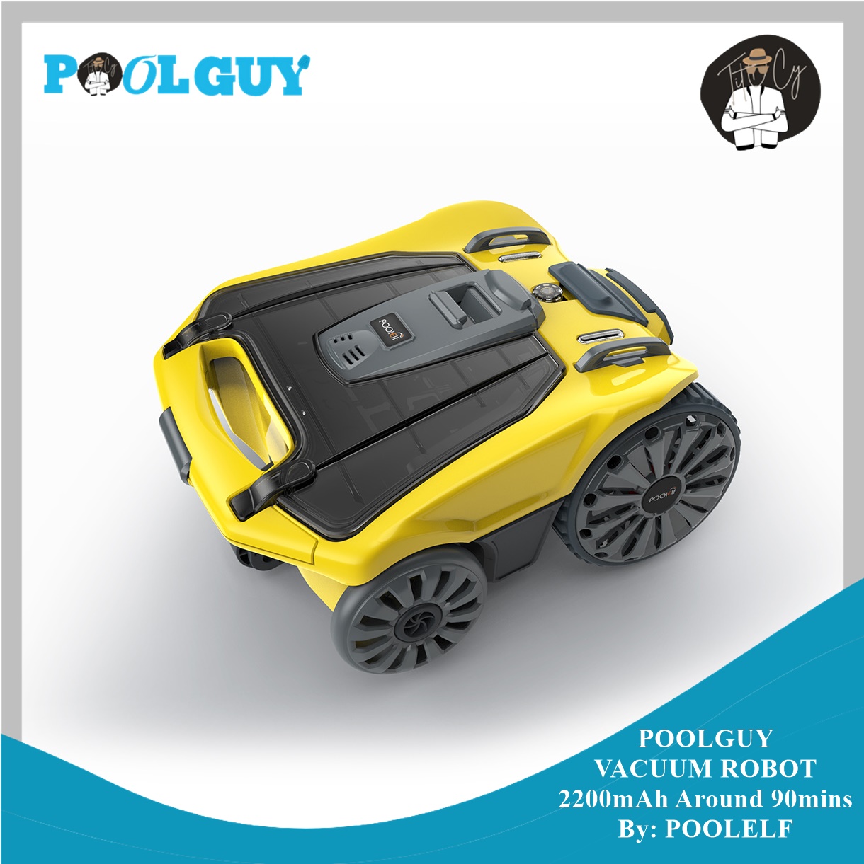 PoolGuy Vacuum Robot for Swimming Pool Spa Jacuzzi by PoolElf Pool