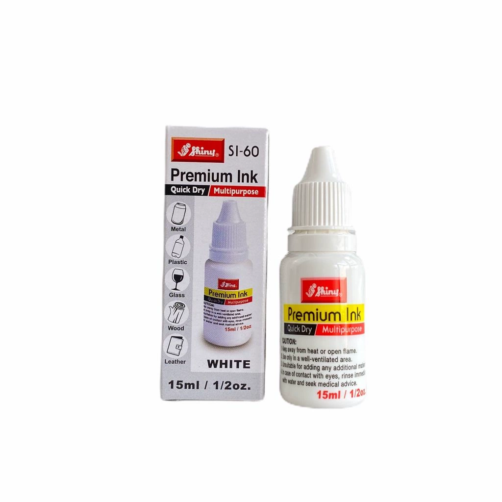 Mực dấu màu trắng Shiny Si-60 (15ml)