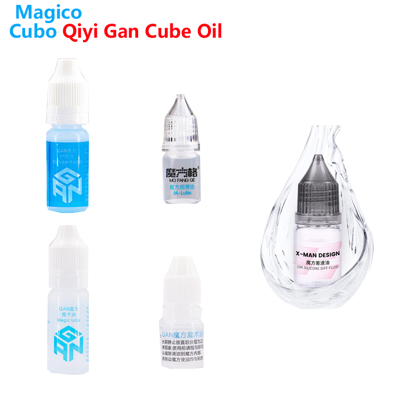 【Xbcustom Store】Gan Qiyi Cube Lube 10ml Lubricating Oil for Speed XMD qiyi M-lube Professional cube oil lube Make Cubes Rotation Smooth. 