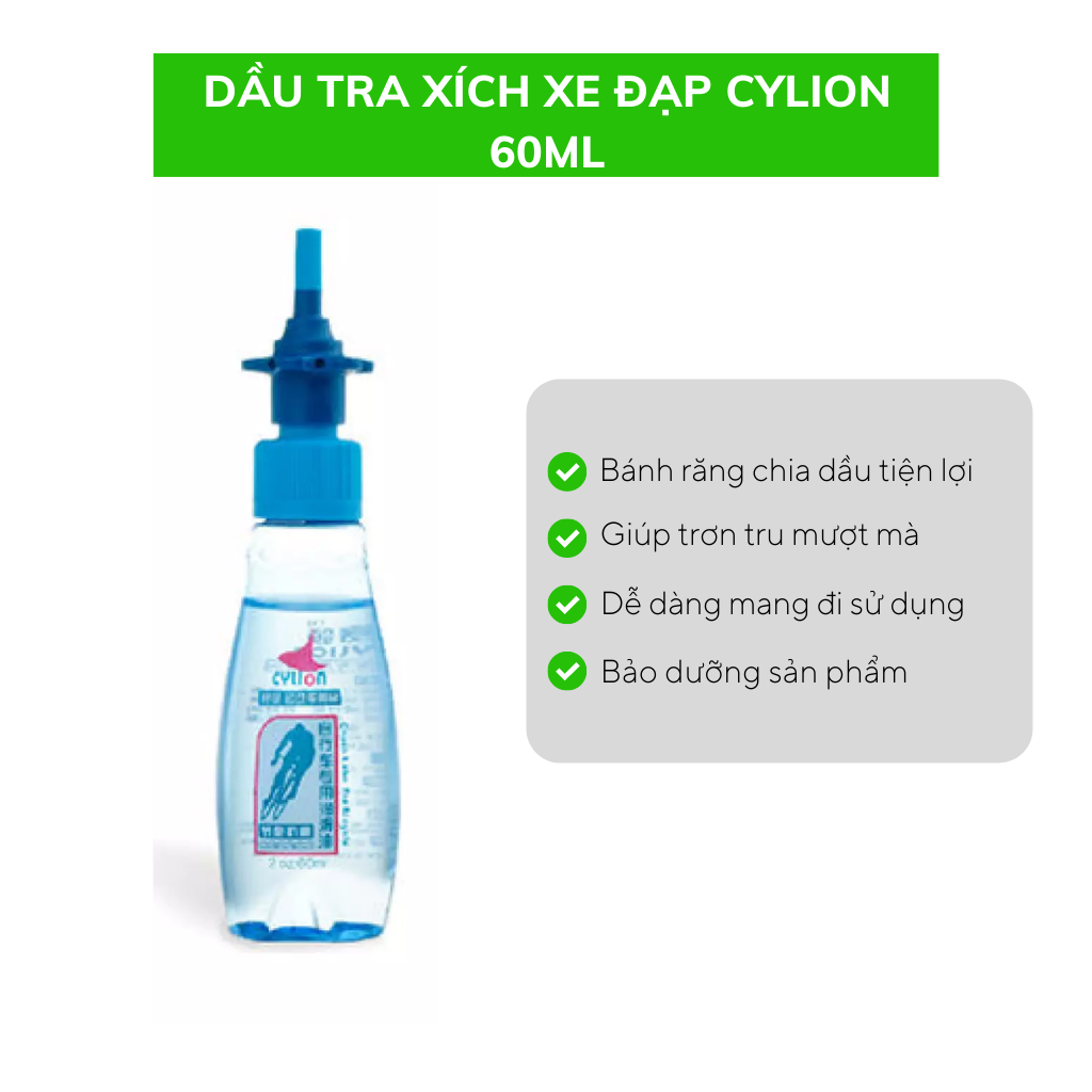 Dầu tra xích xe đạp CYLION 60ml