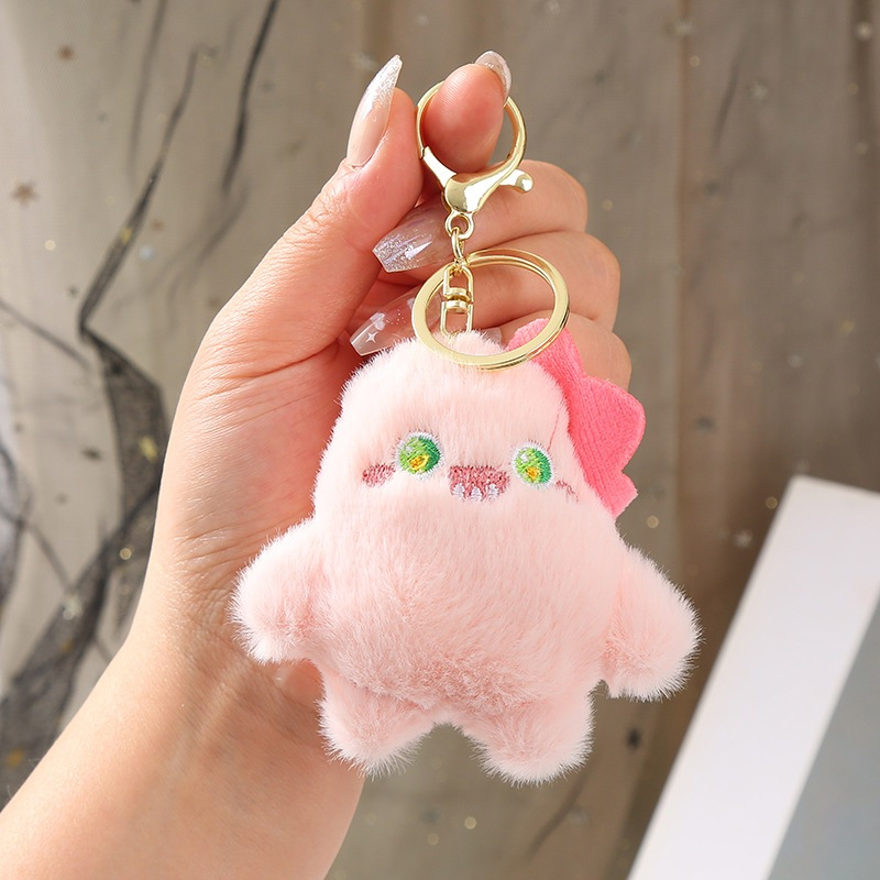 Móc khoá nhồi bông quái vật cute + móc càng cua