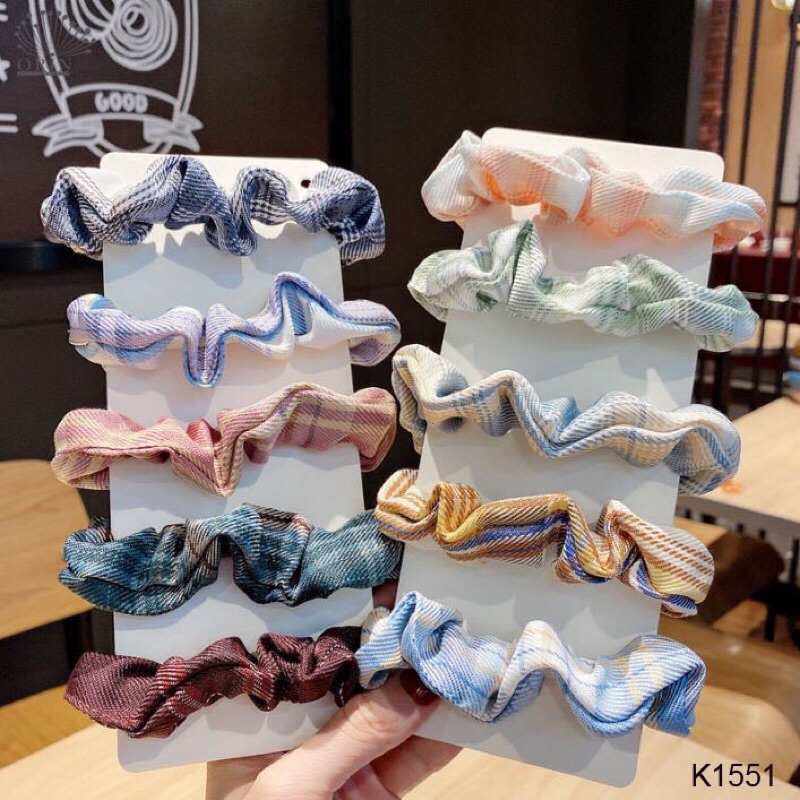 Dây Buộc Tóc, Cột Tóc Scrunchies Nhiều Kiểu