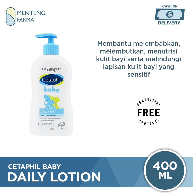 Cetaphil Baby Daily Lotion 400 mL - Lotion Pelembab Kulit Bayi | Lazada ...