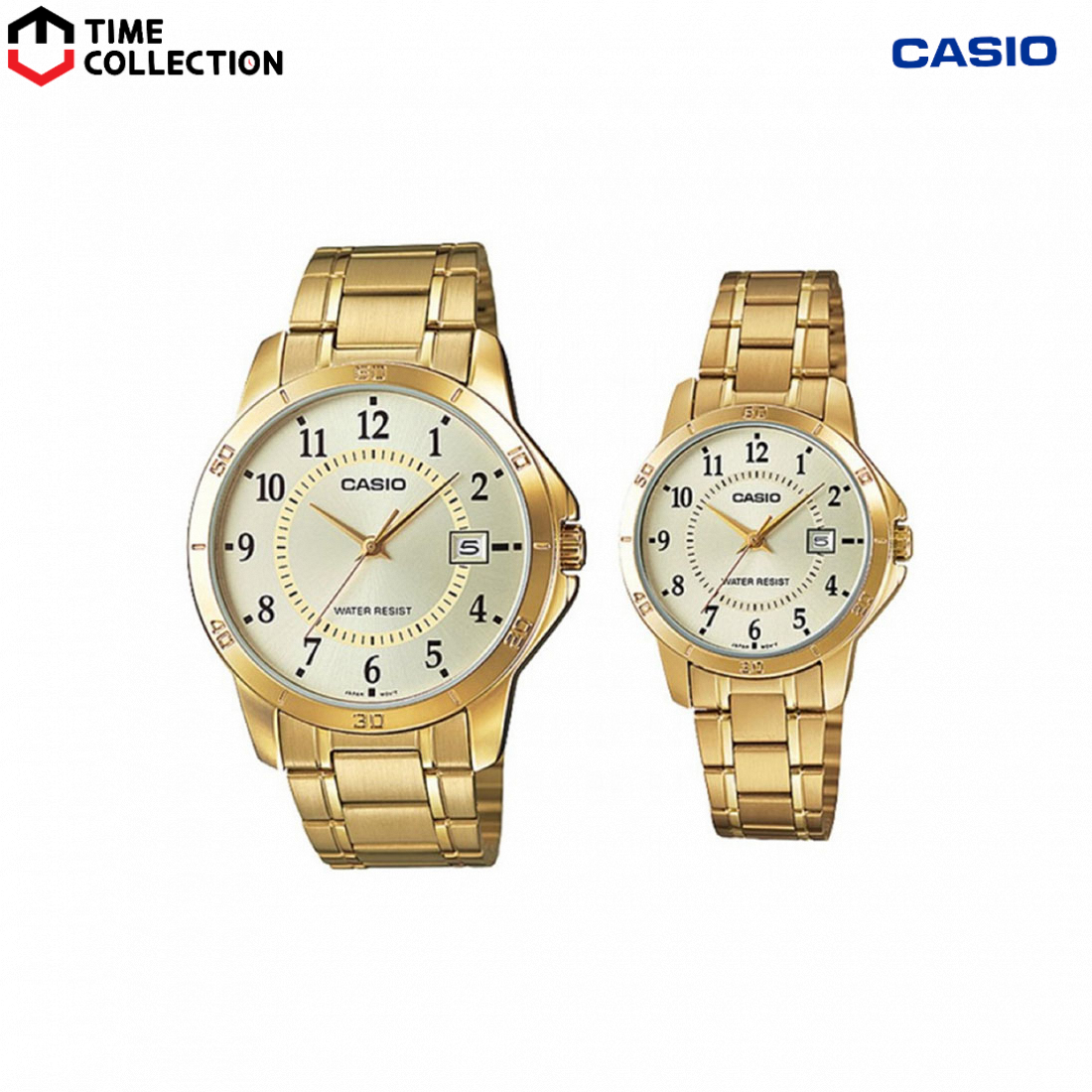 Couple watch outlet casio gold