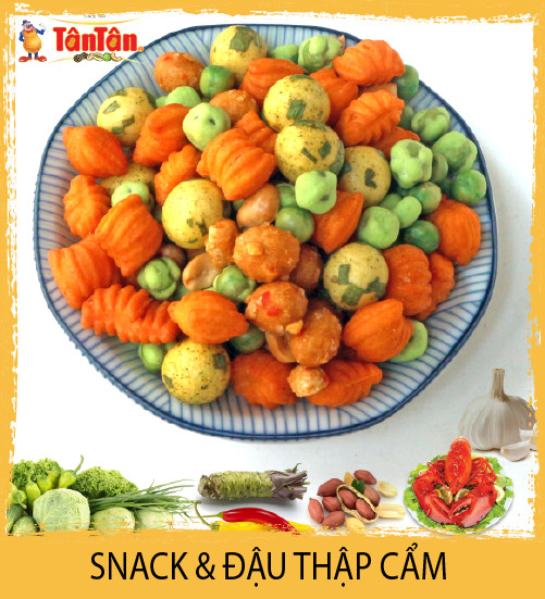 Combo 2 hũ Snack và Đậu Thập cẩm Tân Tân