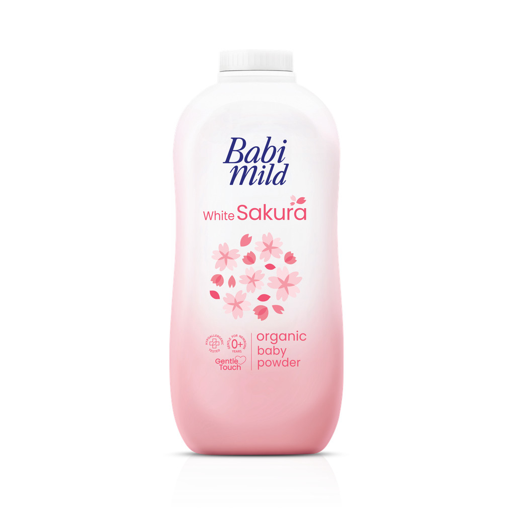 Phấn Thơm Trẻ Em Babi Mild White Sakura 350gr