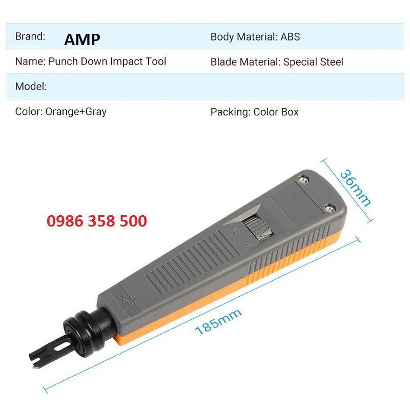 Tool nhấn Dây mạng Cat5, Cat6 cao cấp