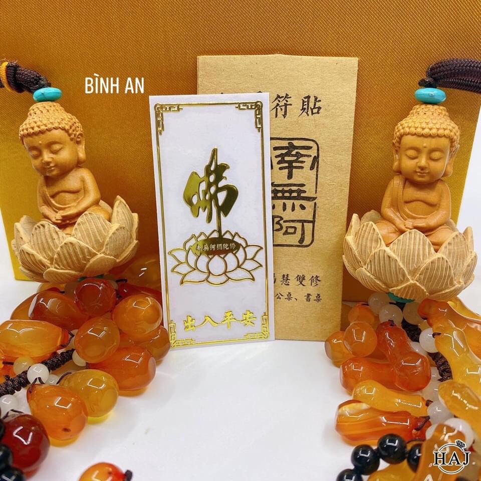 Miếng dán điện thoại tài lộc, may mắn (Linh Phù)