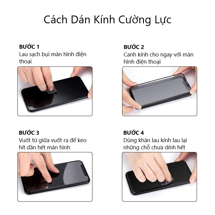 Kính Cường Lực iPhone Xs Max Full Màn Hình