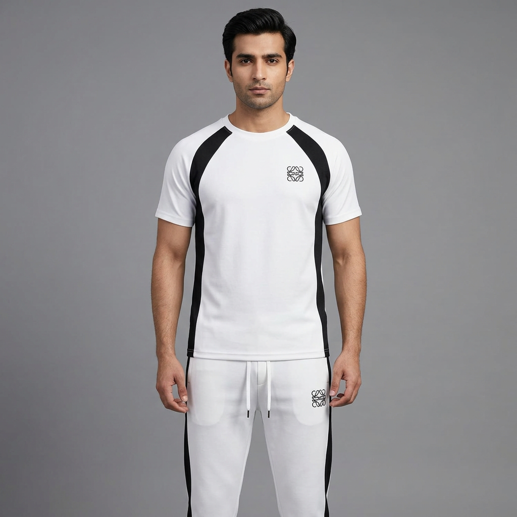 New Stylish Trouser and T-Shirt SET - Comfortable and soft mesh Febric