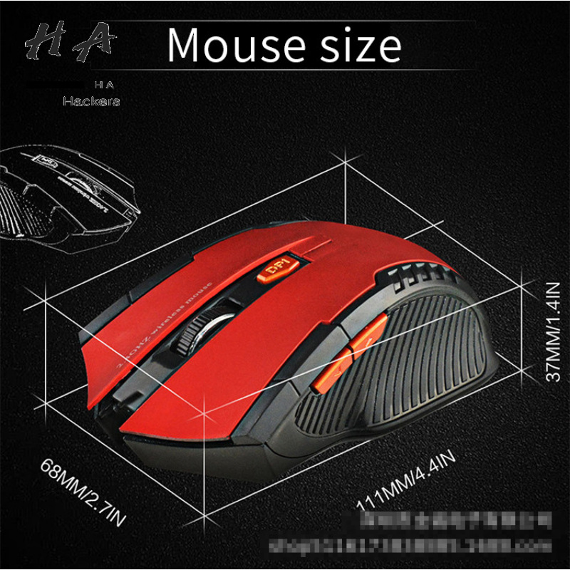2.4G Wireless Optical Gaming Mouse Low Consumption Ergonomics Portable Wireless Mouse
