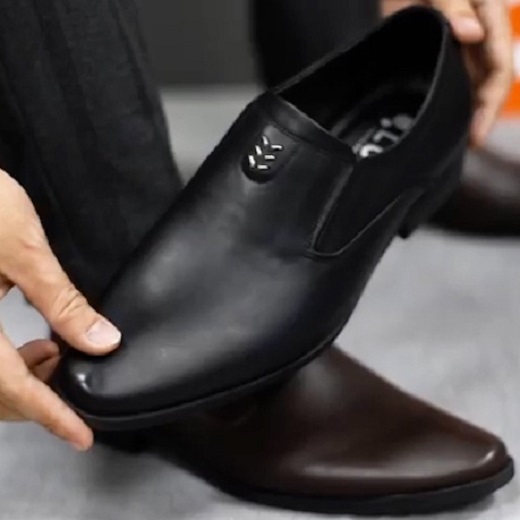 Giày tây giày công sở nam da cao cấp, đế cao su khâu siêu bền, sang trọng lịch lãm , tăng chiều cao nam