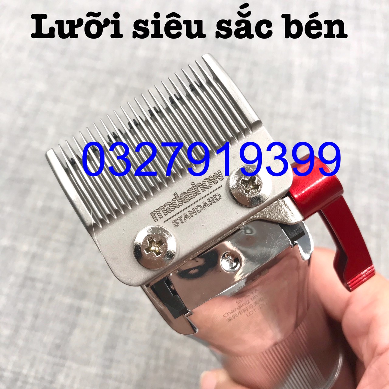 Madeshow Tông đơ cắt tóc M5F cao cấp - Máy cắt tóc chuyên nghiệp với lưỡi titanium sắc bén & pin 3200mAh