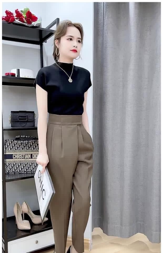 Quần baggy cạp nhê dính hotrend