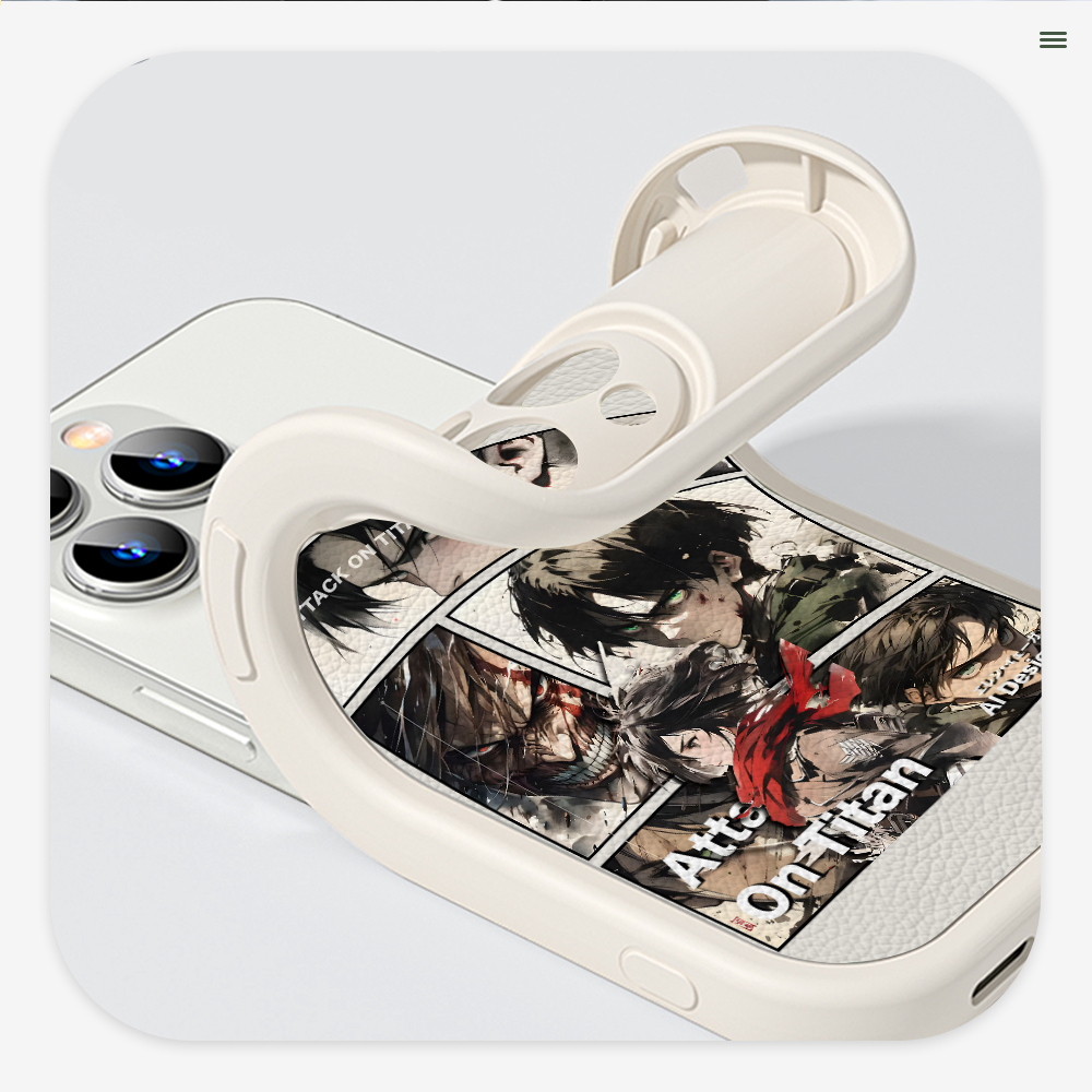 BILI for Samsung A35 5G Cover Attack on Titan Lens Protection Soft PU Leather Phone Cases. 