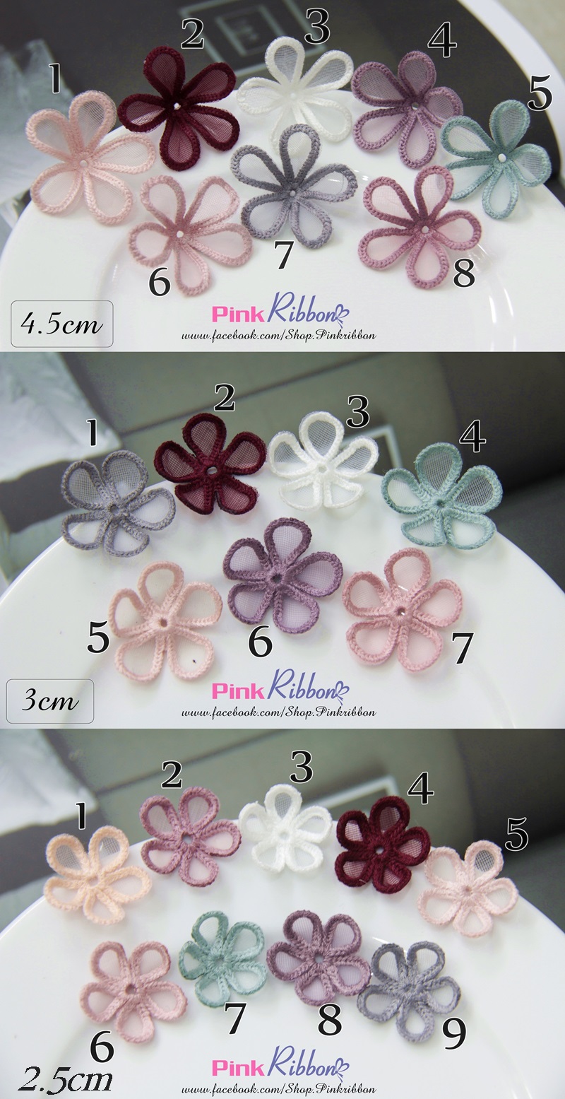 Cánh Hoa Voan Viền Bô Đê 3 Size