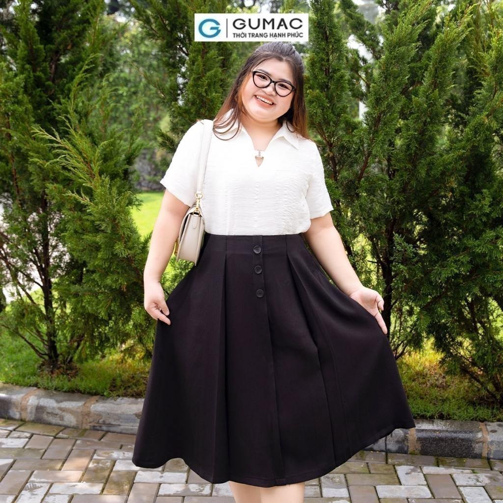 [CHỈ 20.9 |Voucher 5-15% đơn 119K] Áo kiểu bigsize cổ sơ mi thời trang GUMAC AD10044