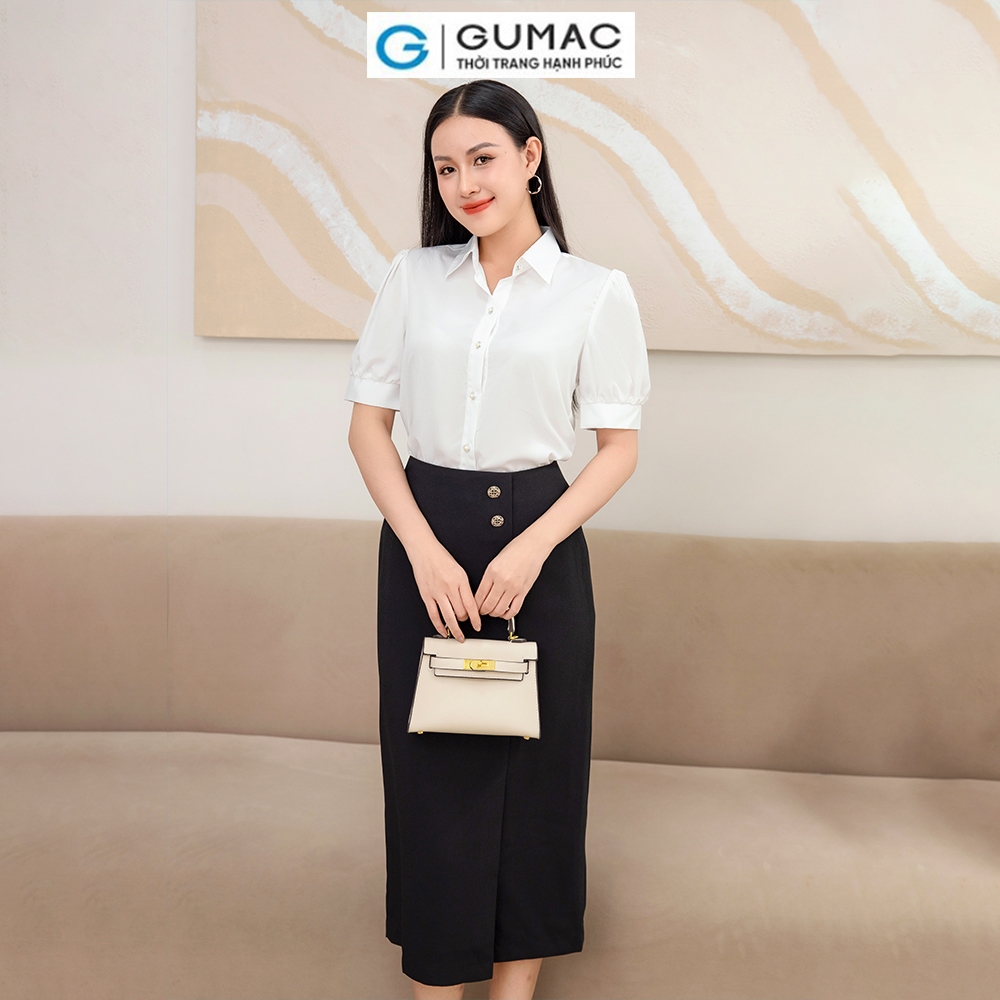 [4.4 - 6.4 |Voucher 10-12%] Chân váy đính nút VD11052 thời trang GUMAC