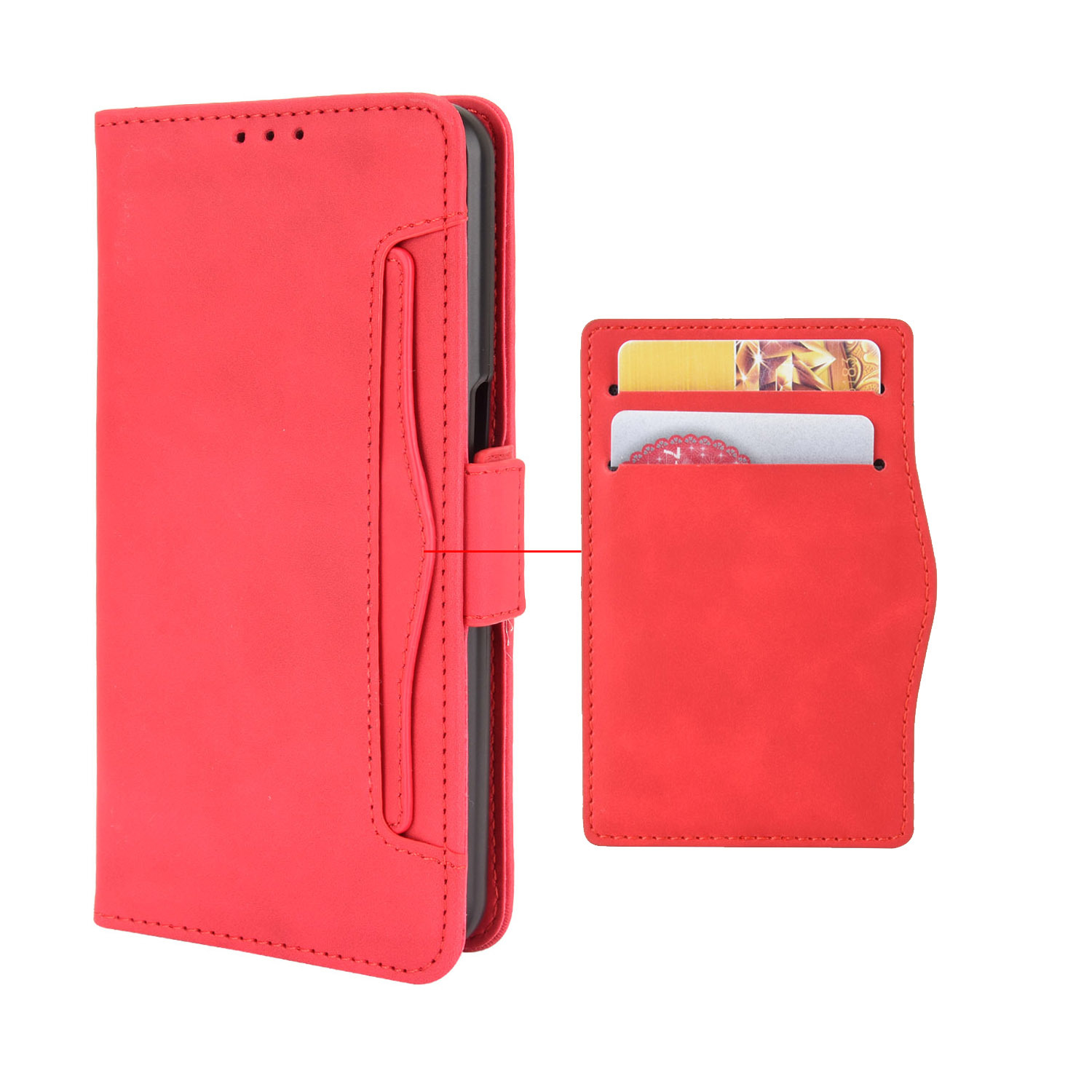 Infinix Note 50 4G/Note 50 Pro 4G Wallet Case with Card Holder, Leather Kickstand Card Slots Case. 