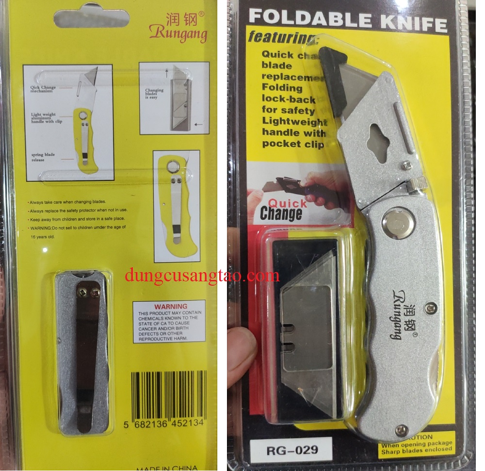 Dao rọc mica / Foam / rọc giấy / Dao cắt da (kiểu 6-Hợp kim kẽm)